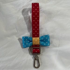 Disney style polka dot keychain